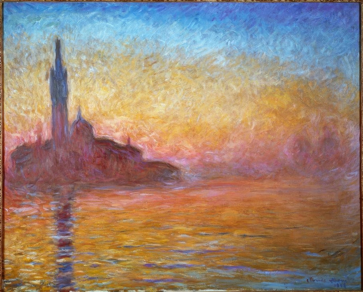 Skymning i Venedig av Claude Monet