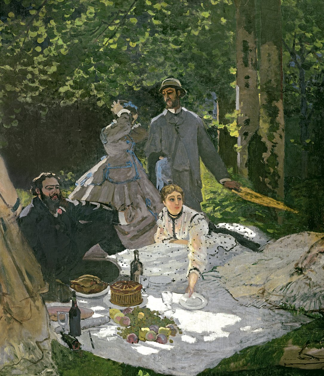 Lunch på gräset, Chailly av Claude Monet