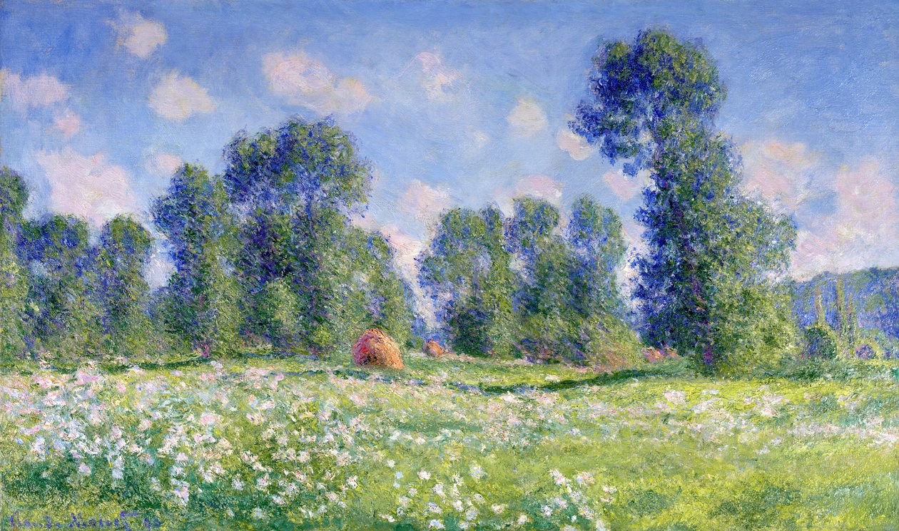 Effekten av våren, Giverny, 1890 av Claude Monet