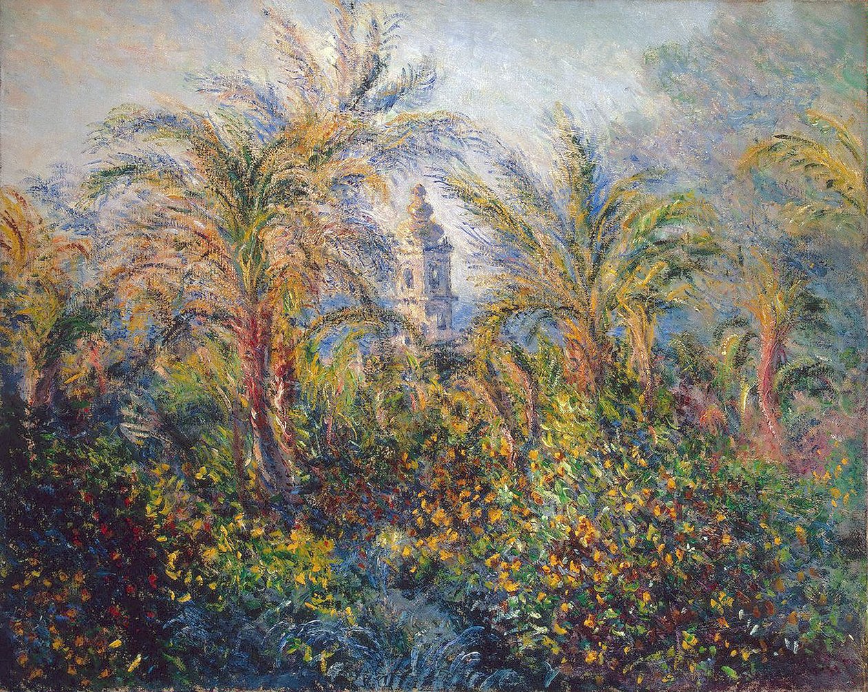Trädgård i Bordighera, Impression of Morning, 1884 av Claude Monet