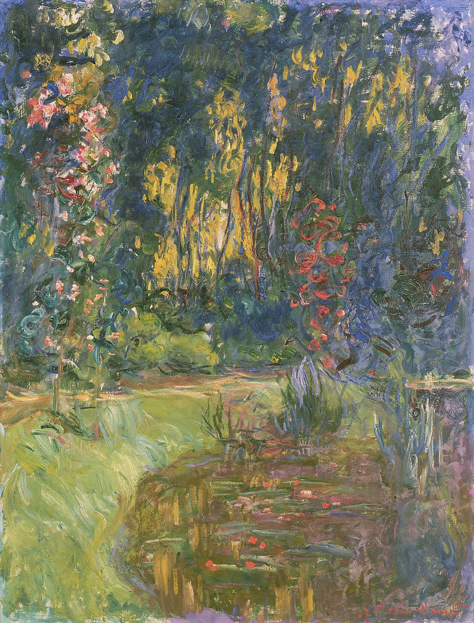 Garden of Giverny, 1923 av Claude Monet