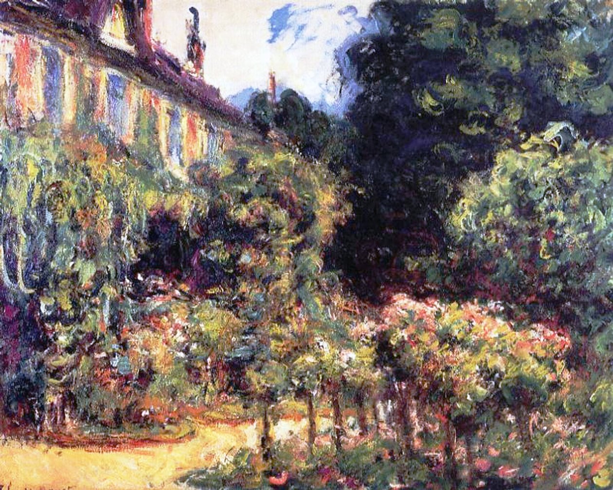 Giverny, huset från trädgården, 1913 av Claude Monet