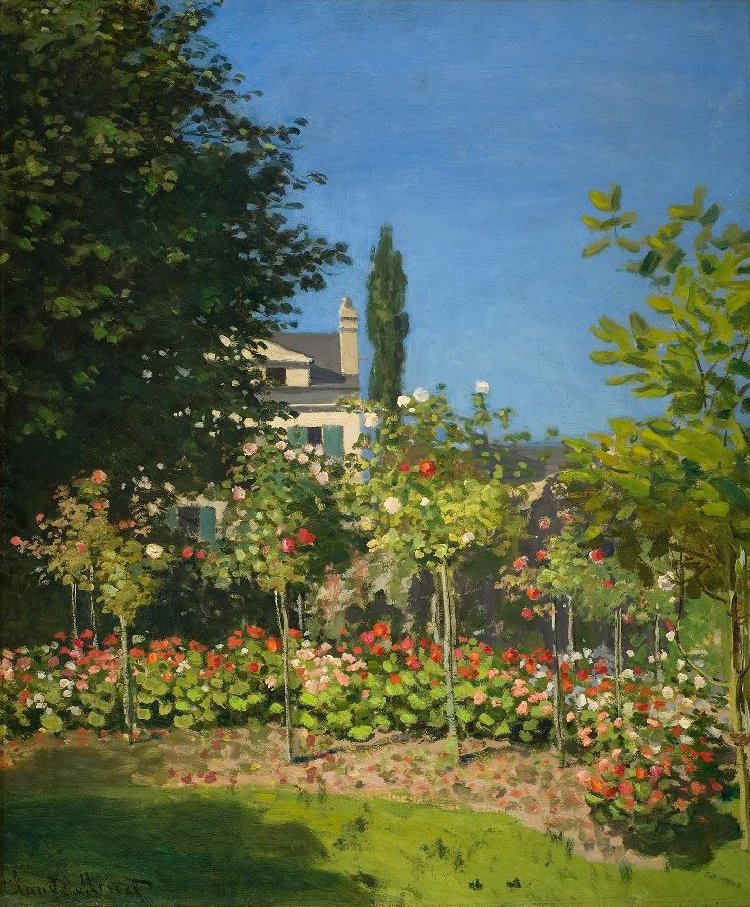 Jardin en fleurs av Claude Monet