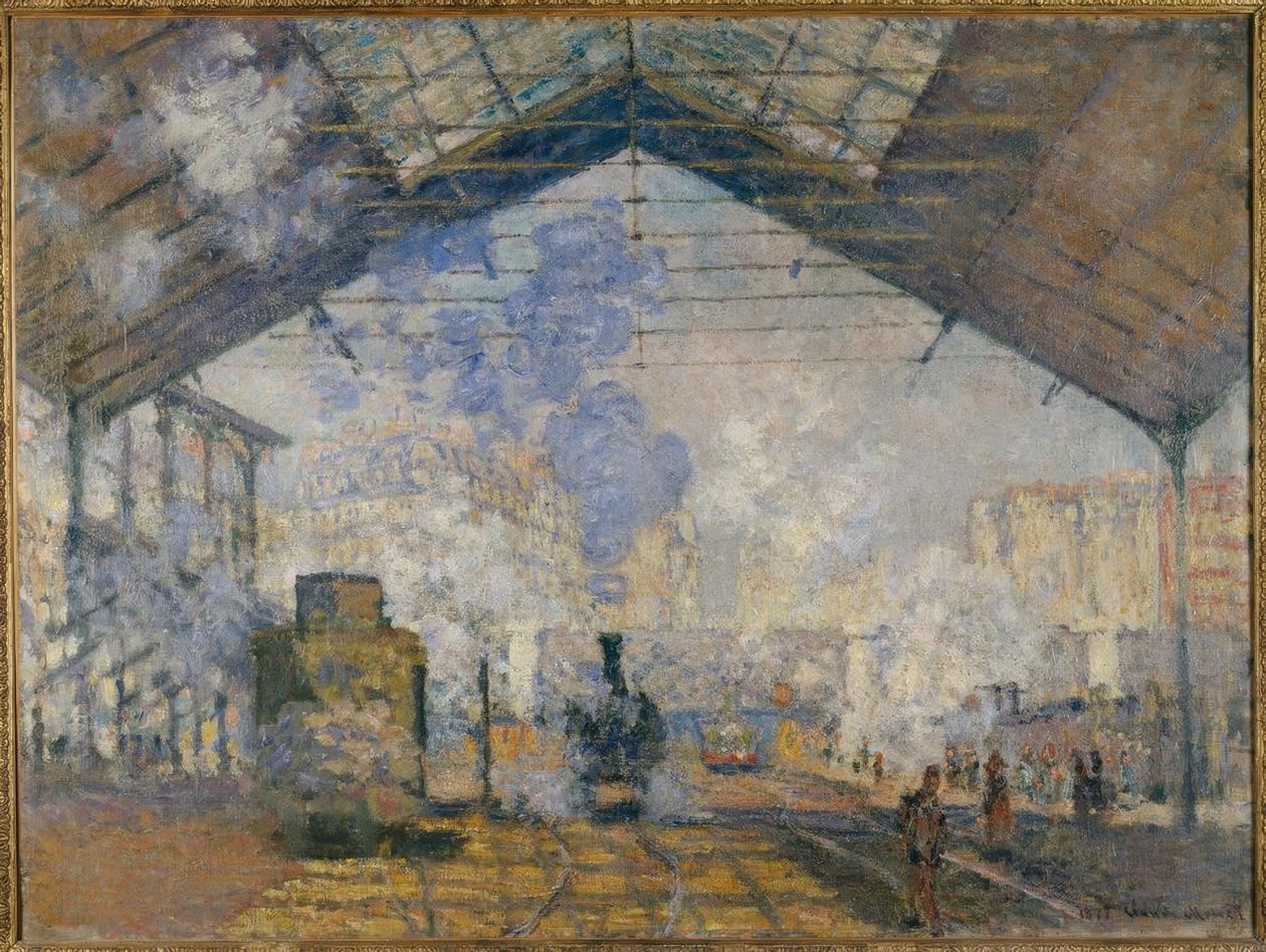 Gare Saint-Lazare av Claude Monet