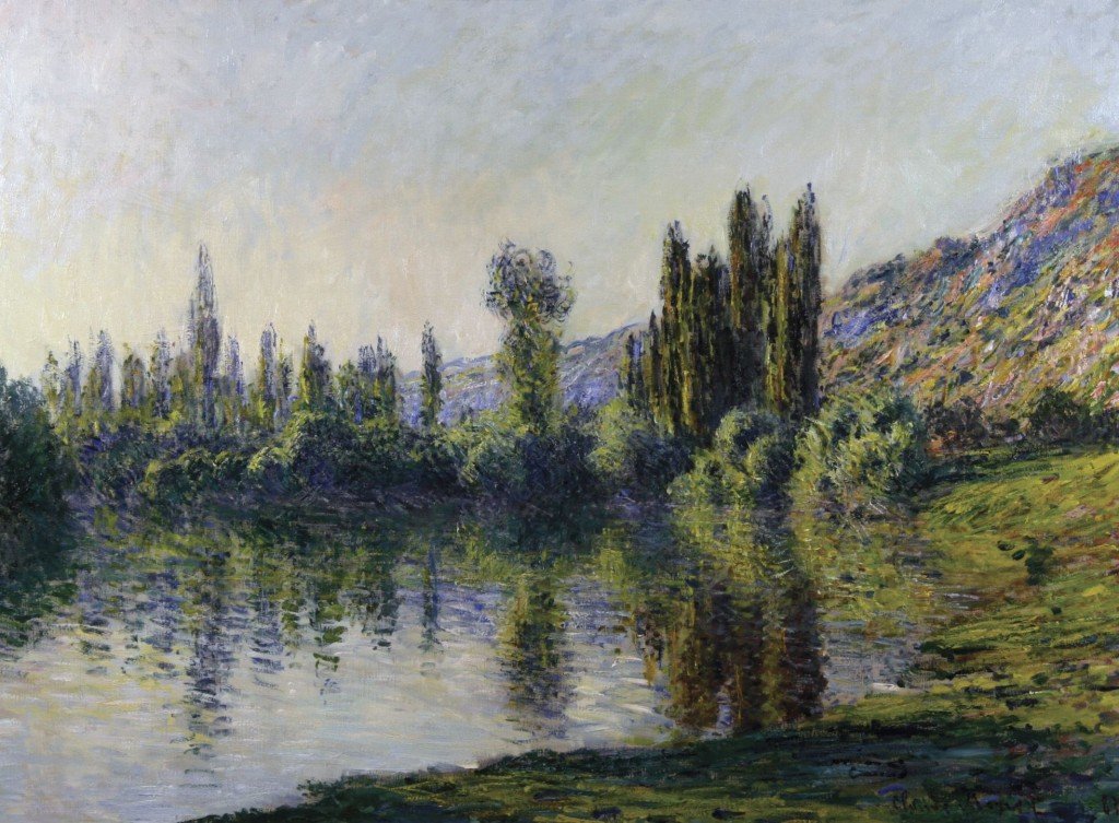 La Seine à Vétheuil av Claude Monet
