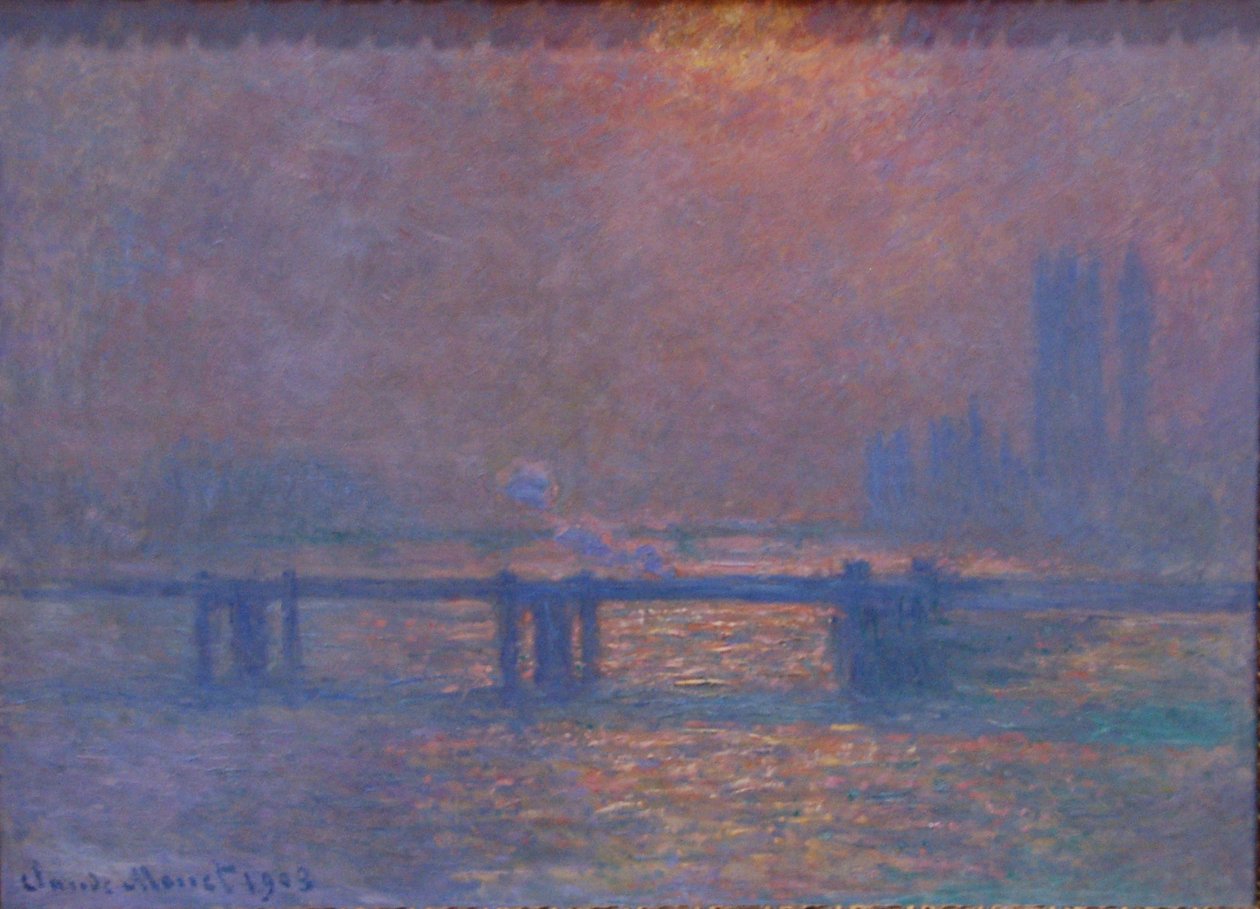 La Tamise à Charing-Cross  av Claude Monet