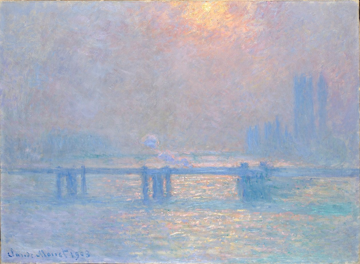 La Tamise à Charing-Cross av Claude Monet