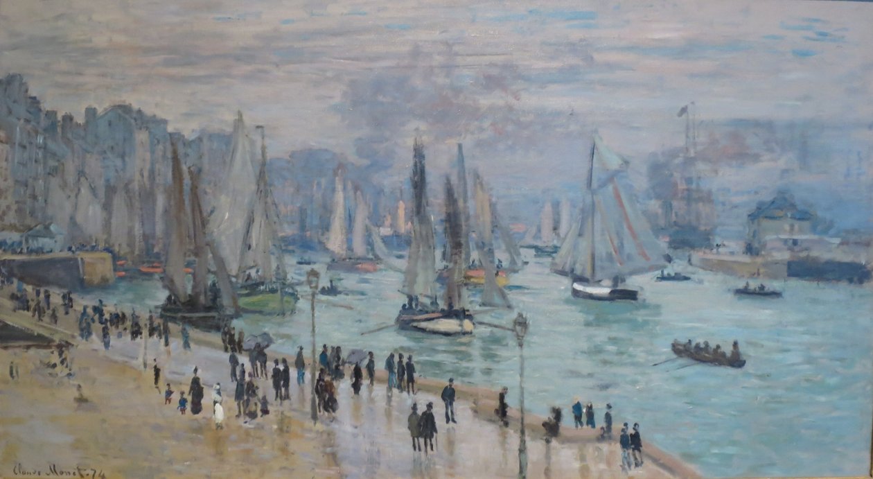 Le Havre, Bâteaux de Peche Sortant du Port  av Claude Monet