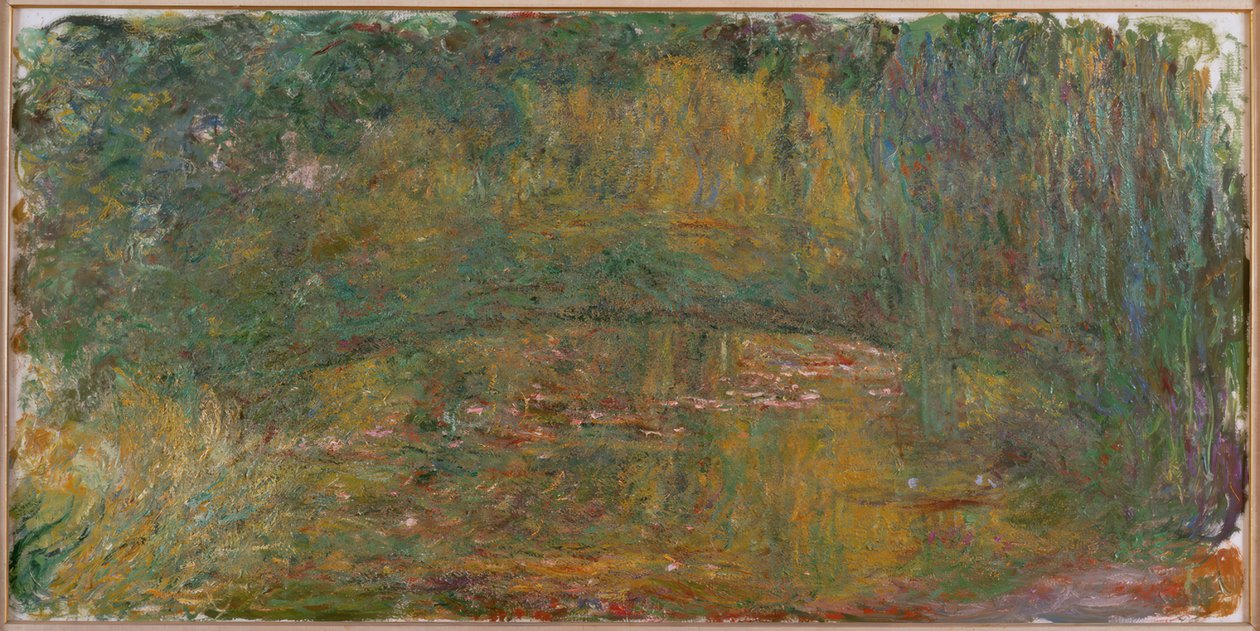 Japanska bron av Claude Monet