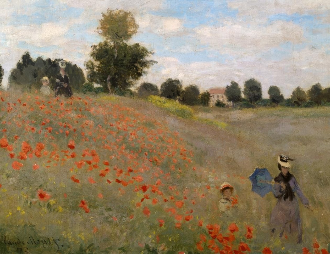 Vallmorna i Argenteuil av Claude Monet