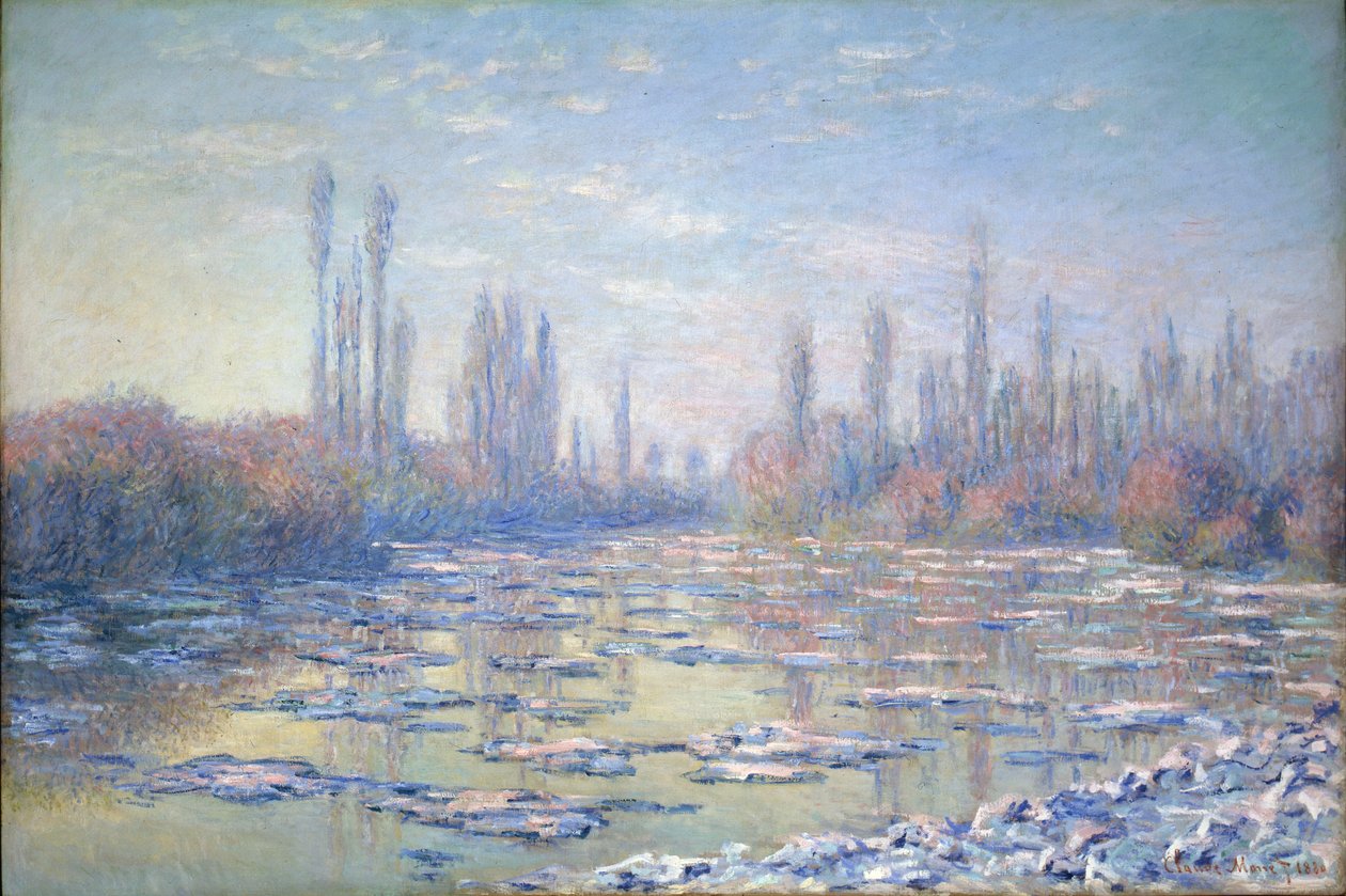 Glaciärerna, 1880 av Claude Monet