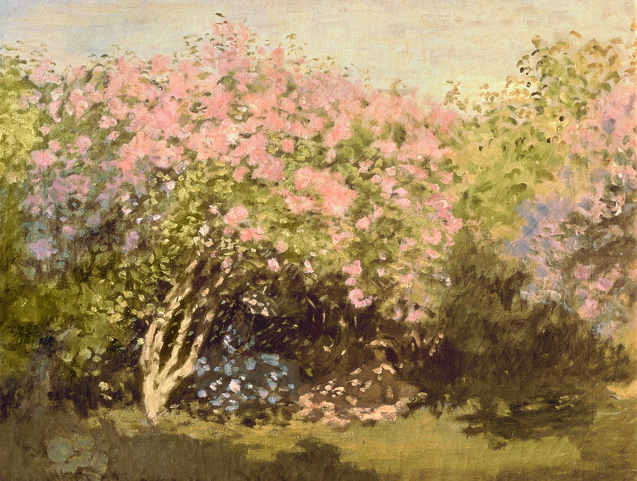 Lila i solen, 1873 av Claude Monet