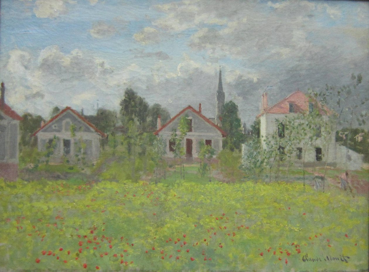 Maisons à Argenteuil av Claude Monet