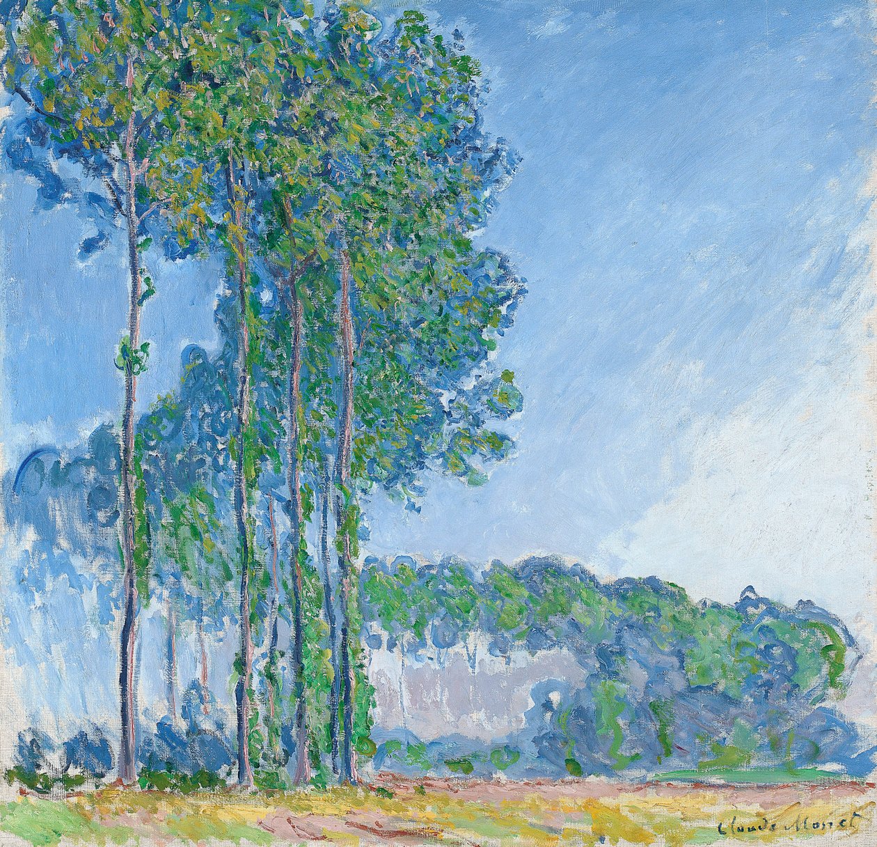 Poplar, 1891 av Claude Monet
