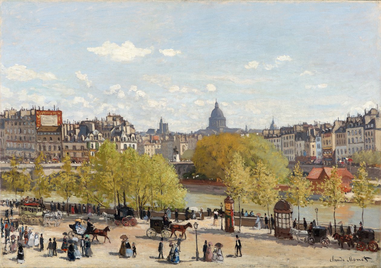 Quai du Louvre, Paris, 1866-67 av Claude Monet