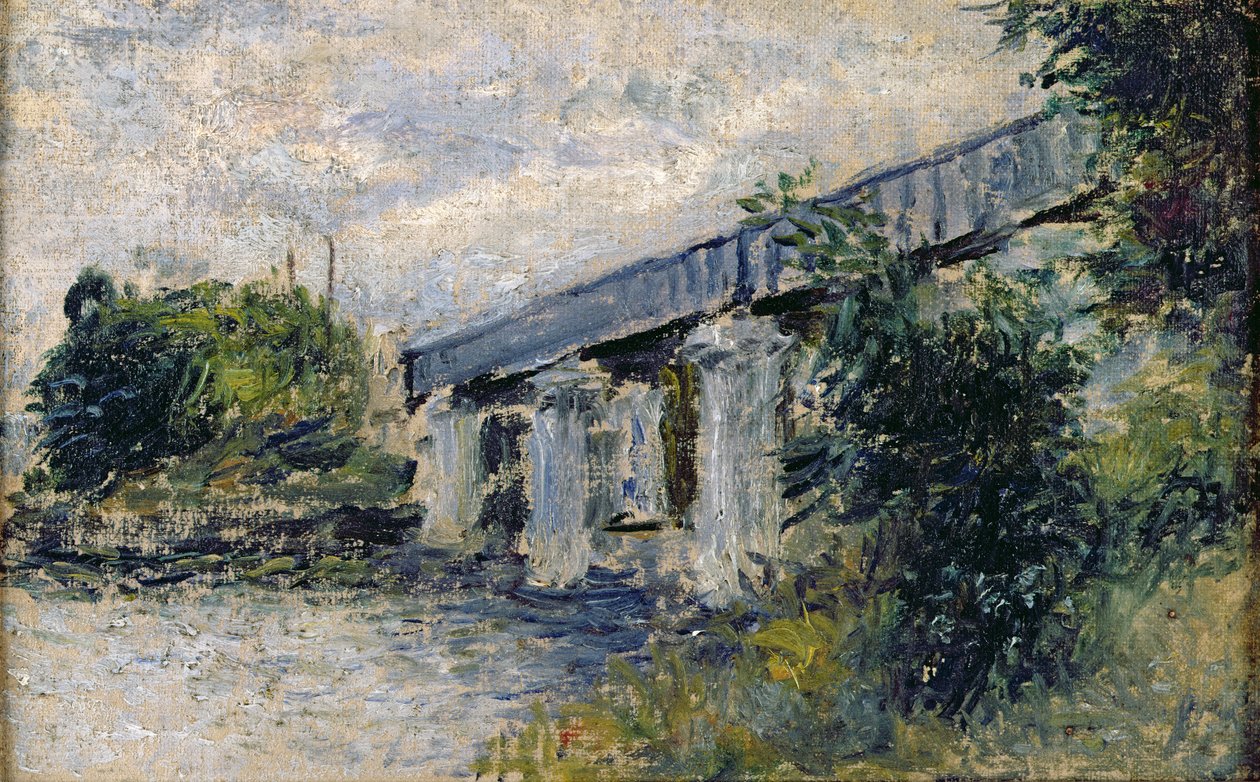 Järnvägsbron i Argenteuil, 1874 av Claude Monet