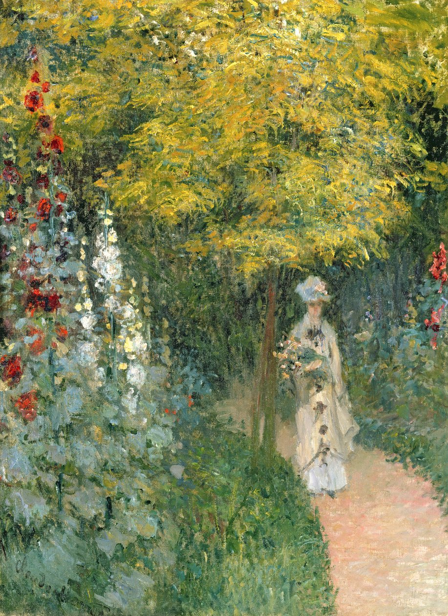 Rose Garden, 1876 av Claude Monet