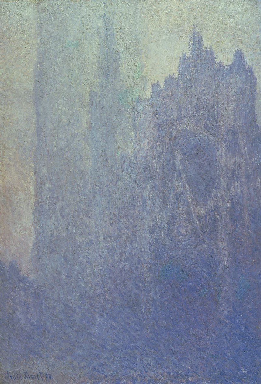 Katedralen i Rouen, dimmigt väder, 1894 av Claude Monet