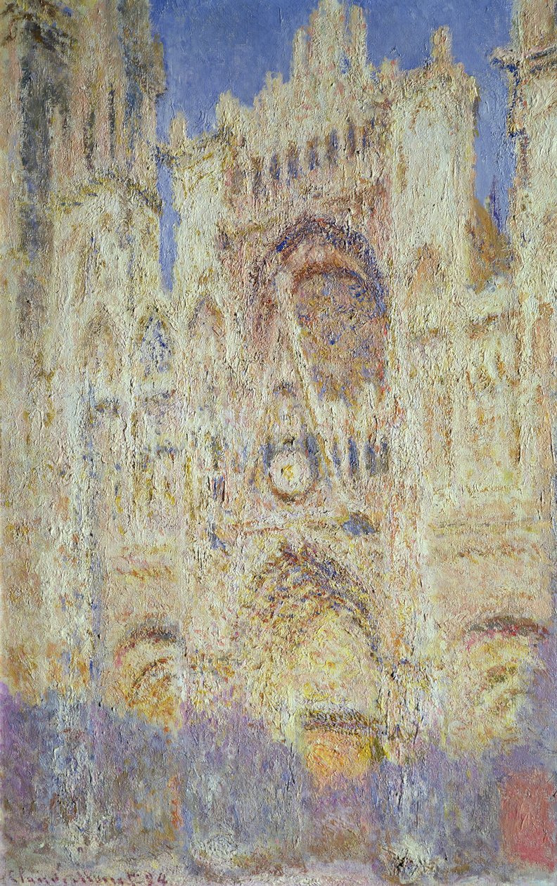 Rouens katedral vid solnedgången, 1894 av Claude Monet