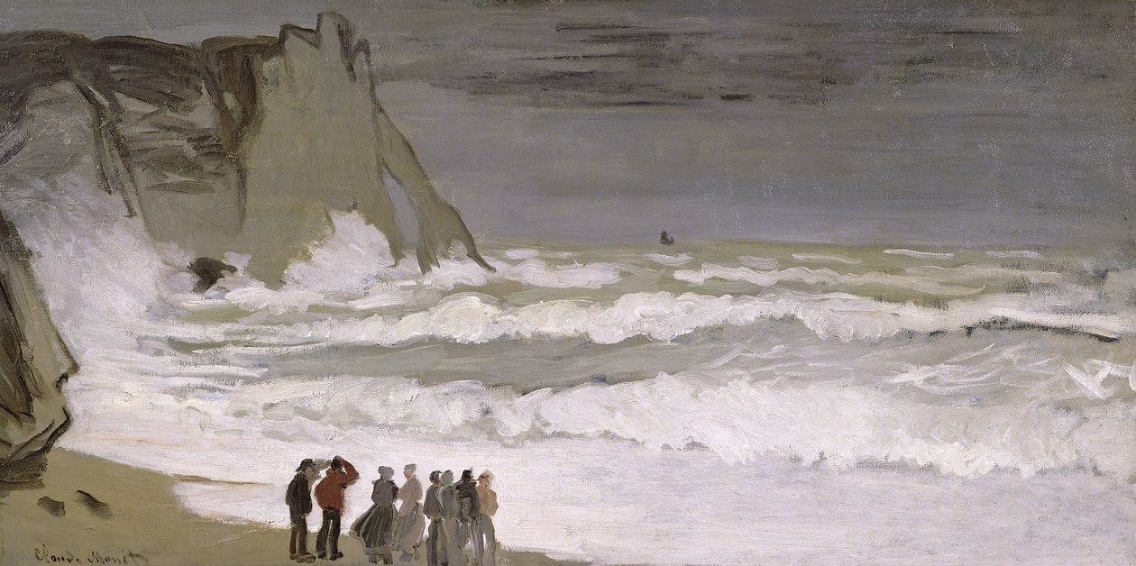 Grov sjö vid Etretat, 1868-69 av Claude Monet