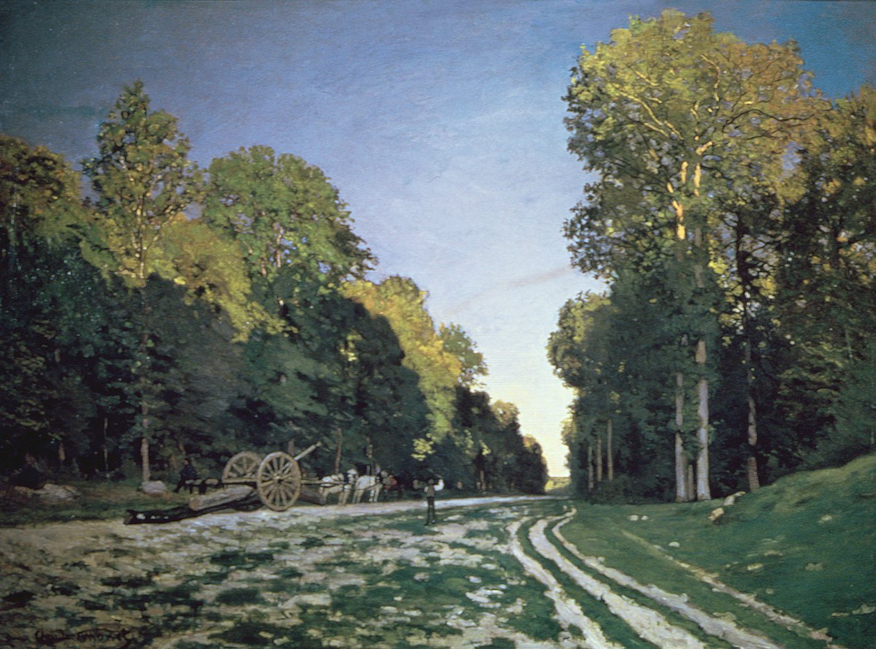 Route de Chailly, Fontainebleau, 1864 av Claude Monet