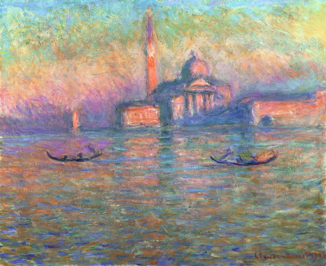 San Giorgio Maggiore, Venedig, 1908 av Claude Monet