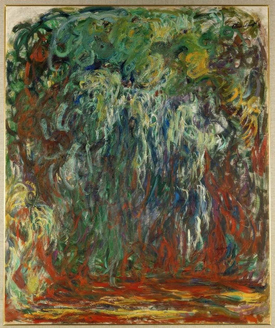 Gråtpil, Giverny av Claude Monet