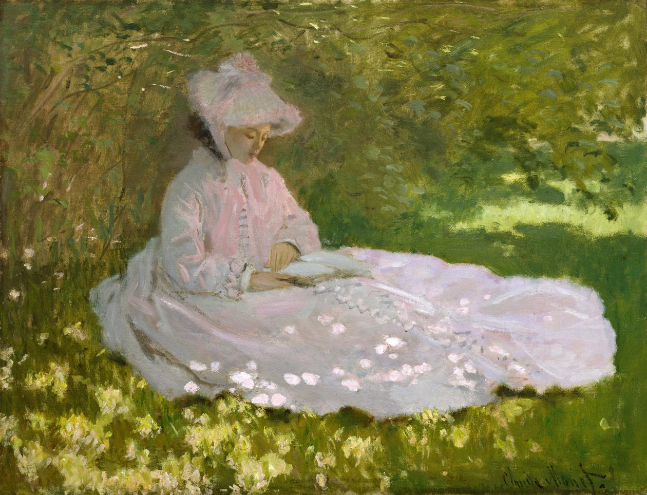 Springtime av Claude Monet