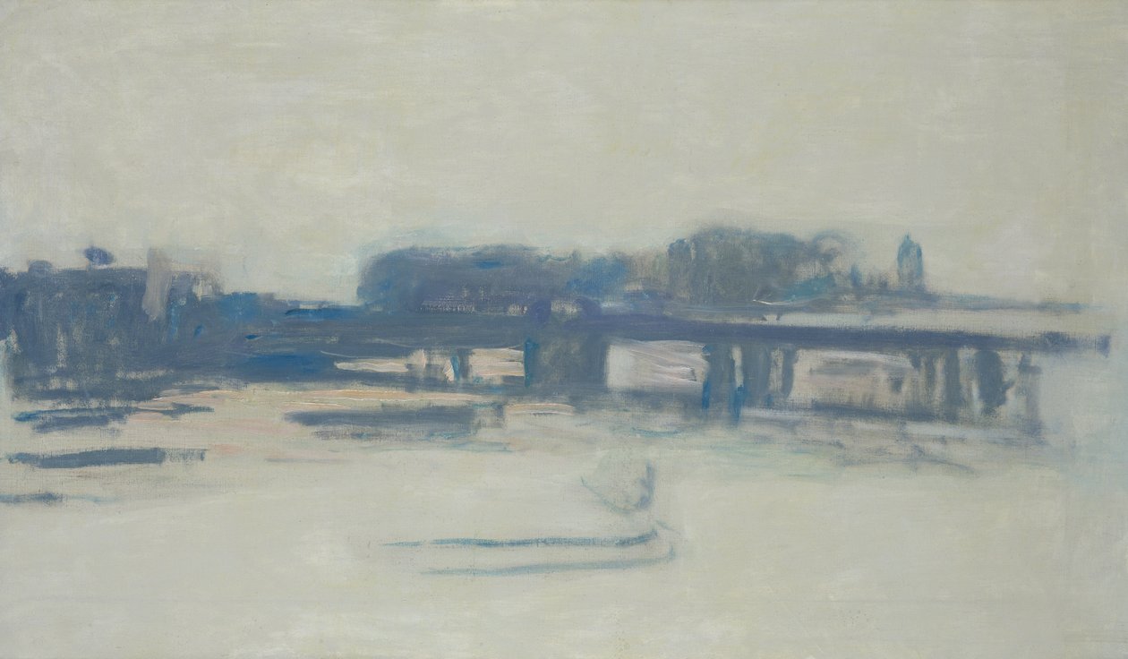 Studie för Charing Cross Bridge, 1899-1901 av Claude Monet