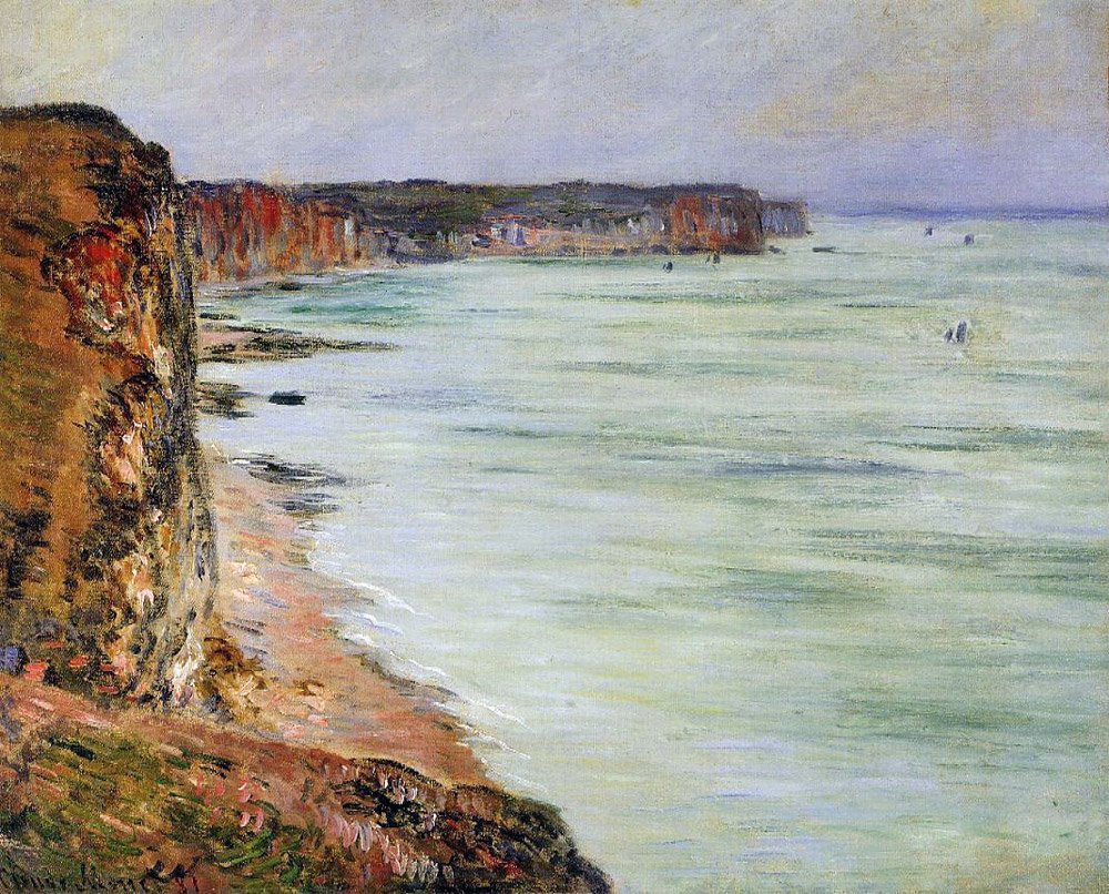 Temps calme Pourville av Claude Monet