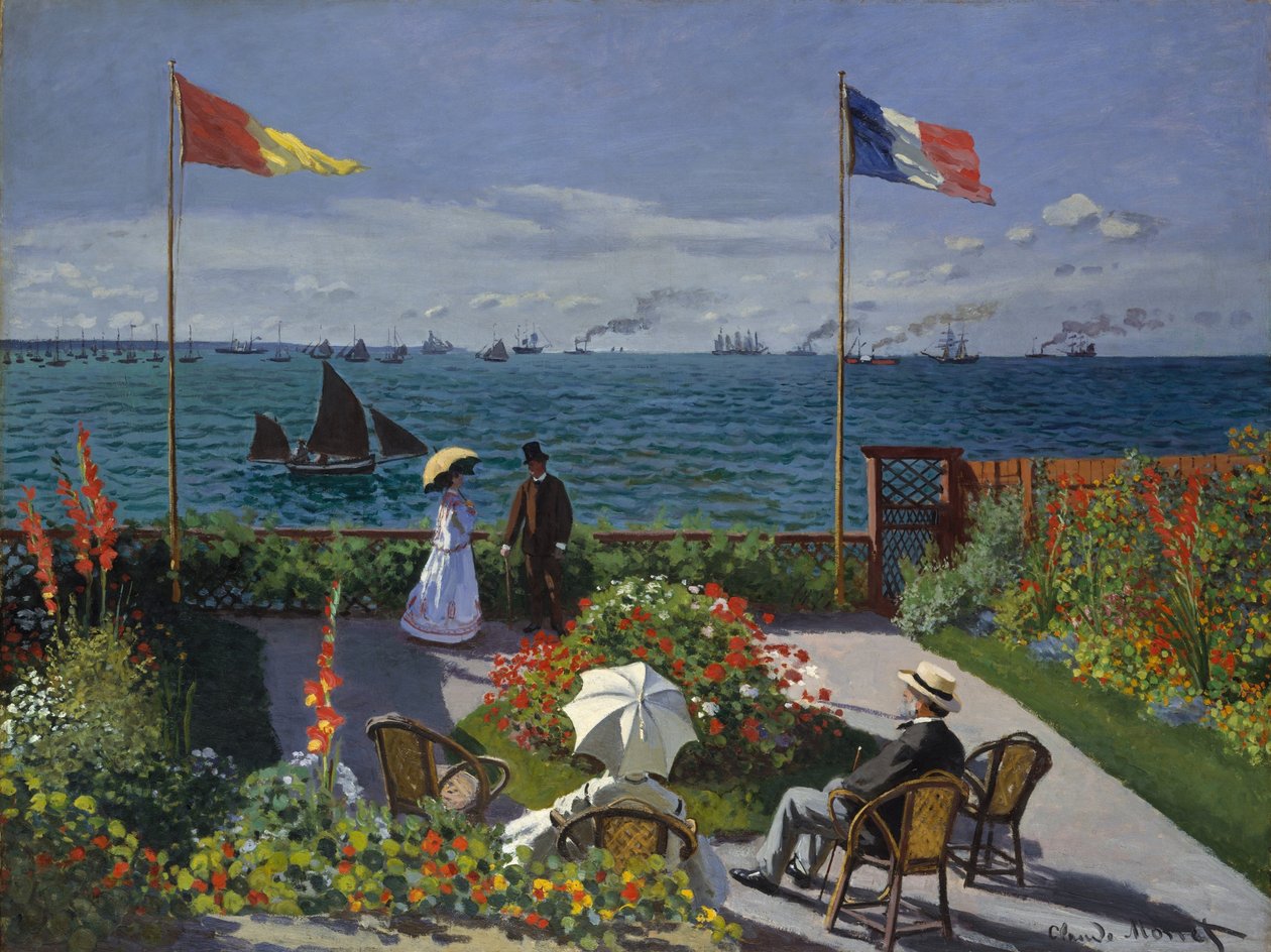 Terrass i Sainte-Adresse av Claude Monet