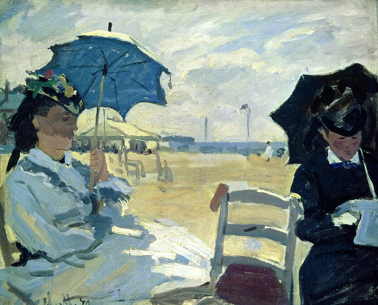 Stranden i Trouville, 1870 av Claude Monet