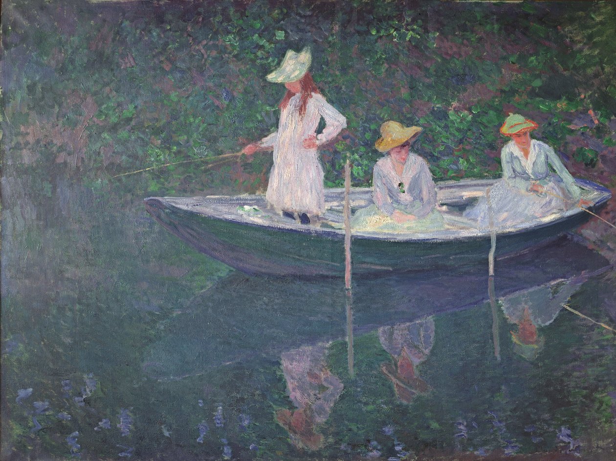 Båten i Giverny, ca 1887 av Claude Monet