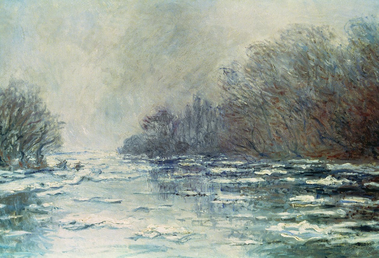 Uppbrottet i Vetheuil, ca 1883 av Claude Monet