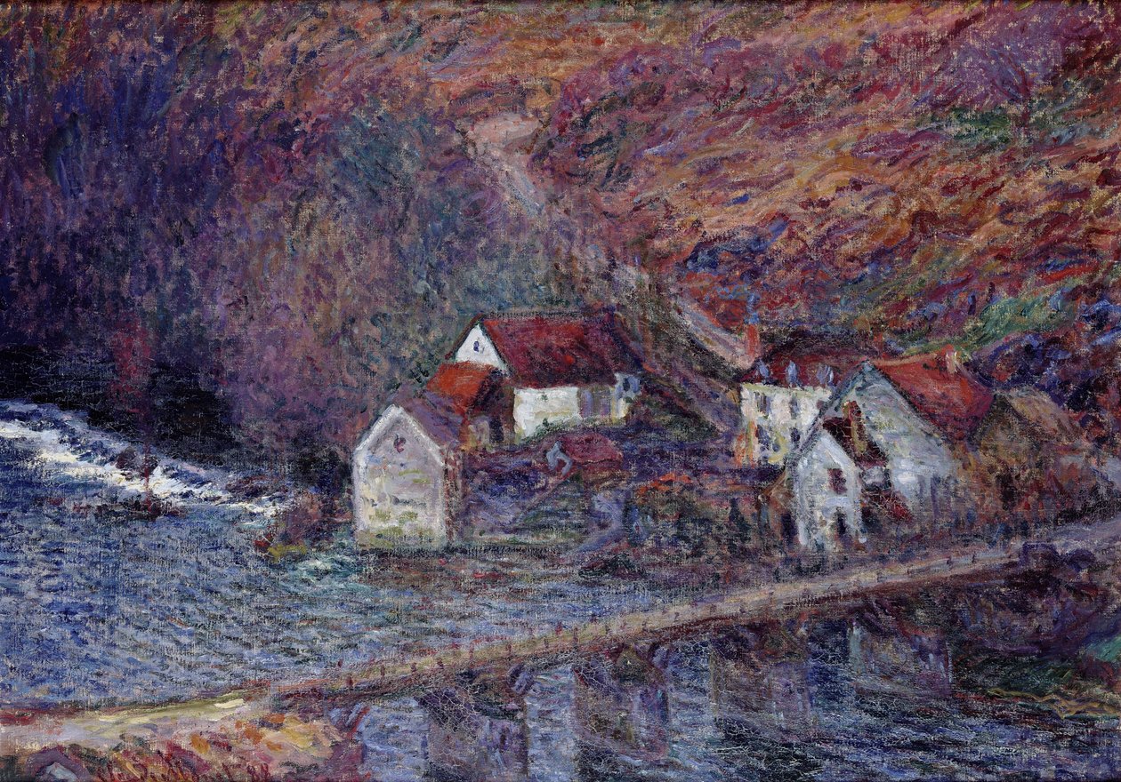 Bron i Vervy, 1889 av Claude Monet