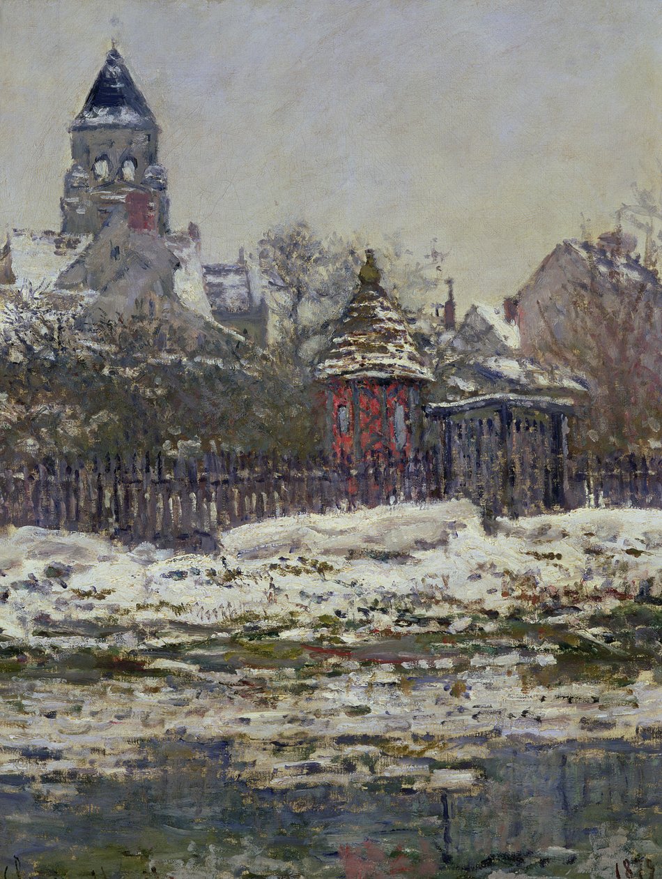 Kyrkan i Vetheuil, 1879 av Claude Monet
