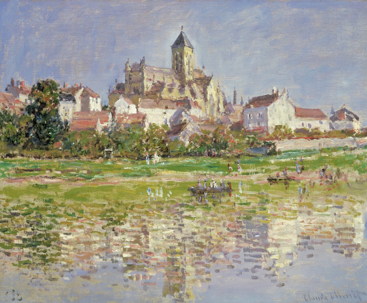 Kyrkan i Vetheuil, 1880 av Claude Monet