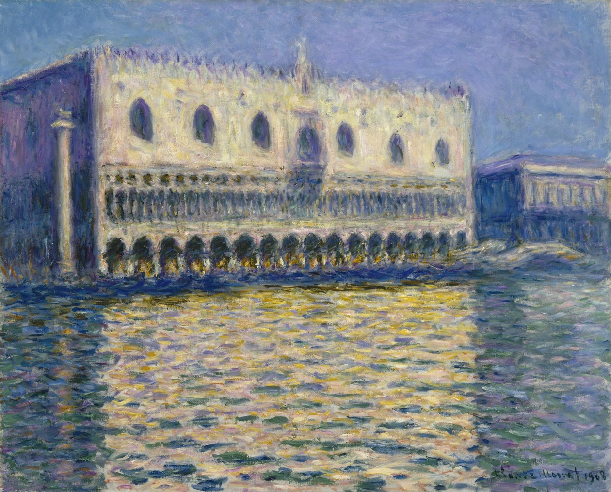 Doges Palace av Claude Monet