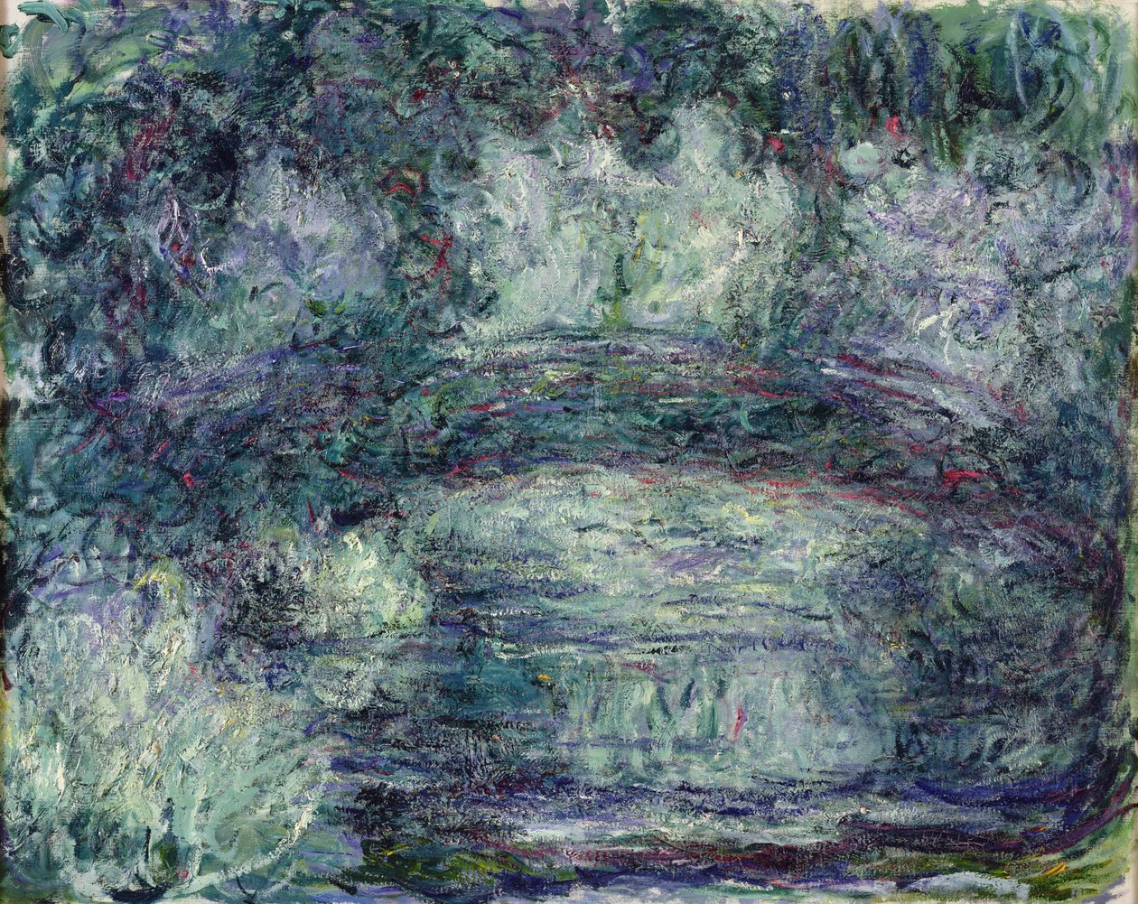Den japanska bron, 1918-19 (se detalj 382336) av Claude Monet