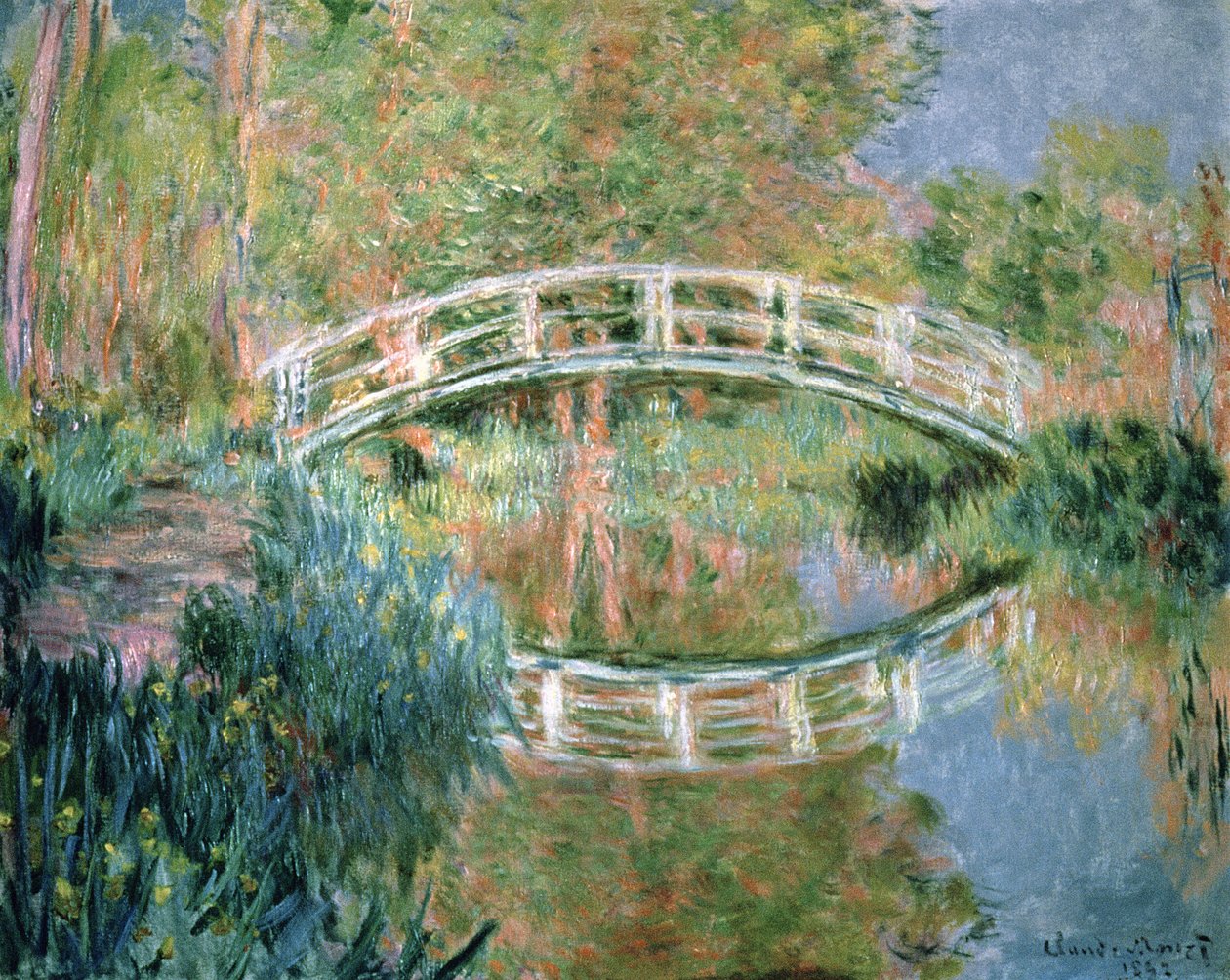 Den japanska bron, Giverny, 1892 av Claude Monet