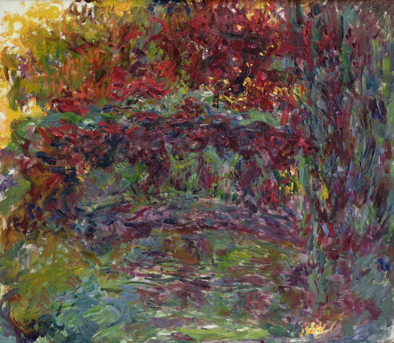 Den japanska bron i Giverny, 1918-24 av Claude Monet