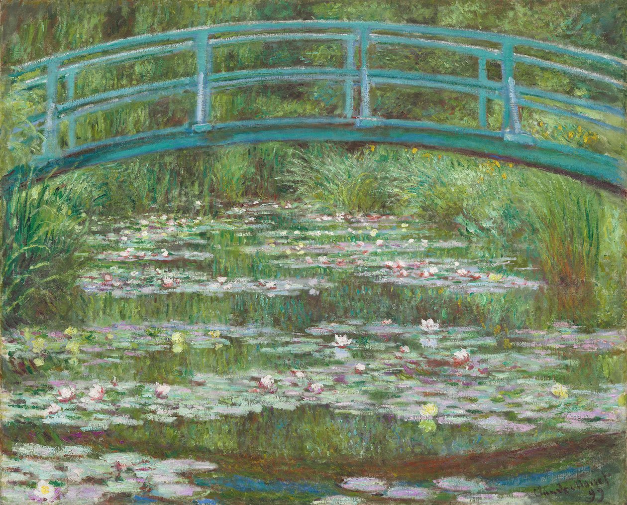 Den japanska gångbron, 1899 av Claude Monet