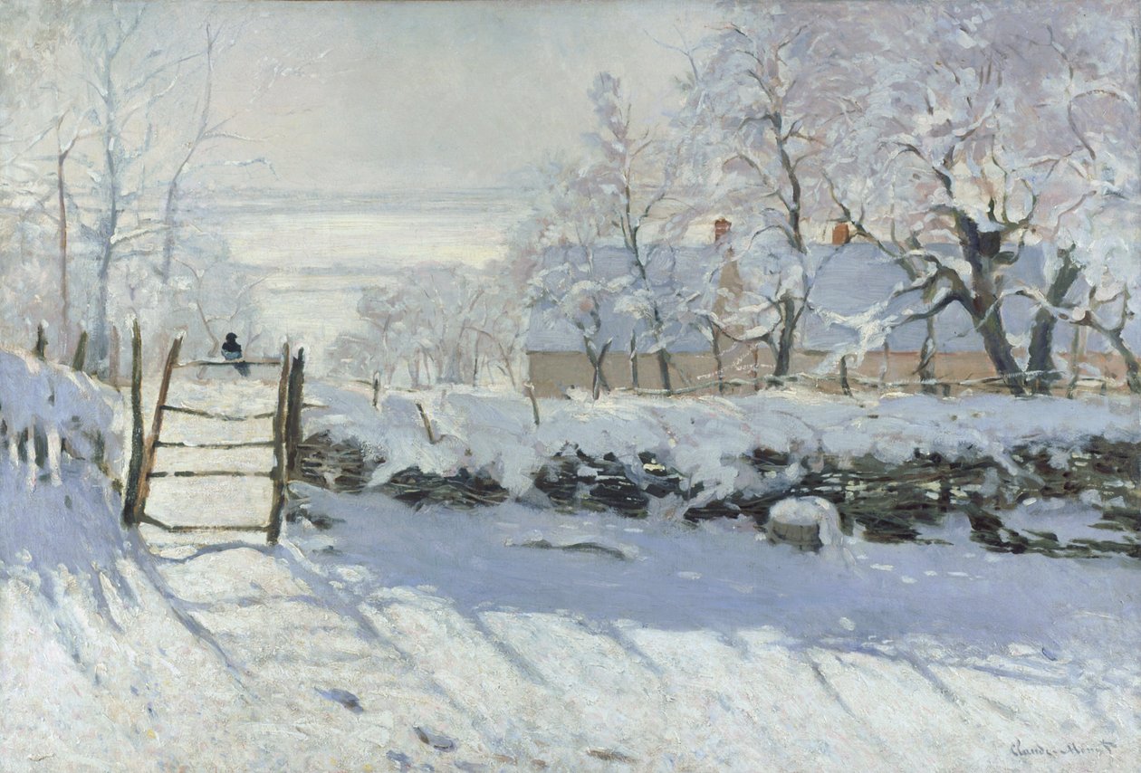 The Magpie av Claude Monet