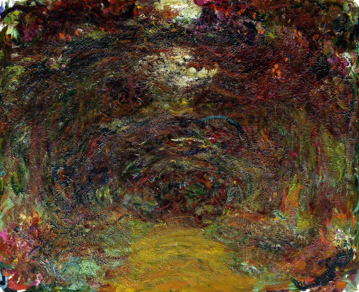 Rosenvägen, 1920-22 av Claude Monet