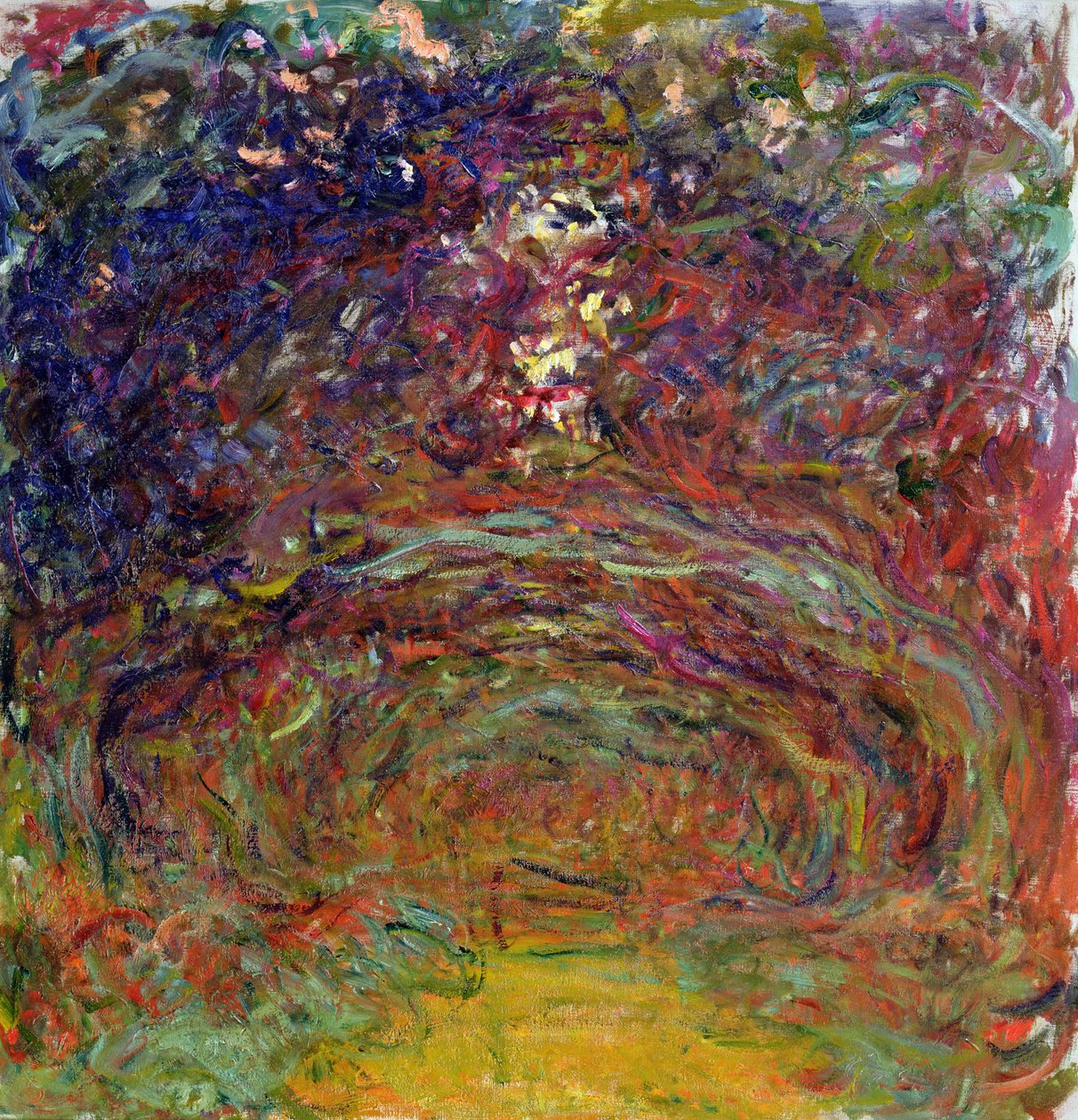 Rosenstigen i Giverny, 1920-22 av Claude Monet
