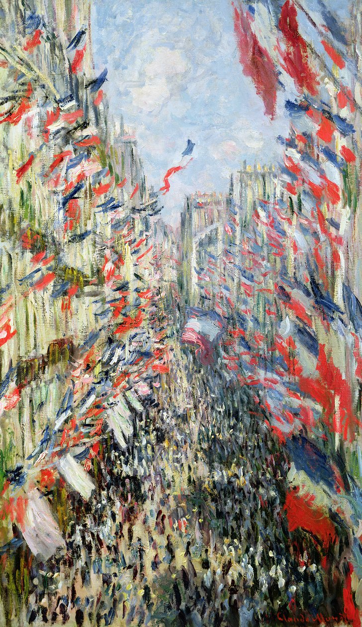 Rue Montorgueil, Paris, firandet den 30 juni 1878 av Claude Monet