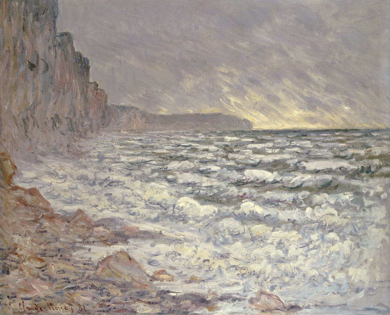 Havet vid Fecamp, 1881 av Claude Monet