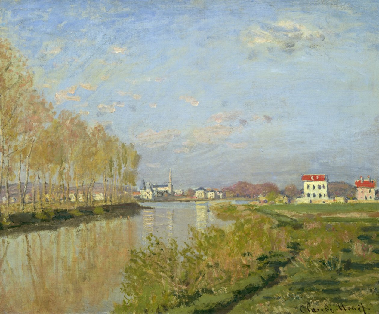 Seinen i Argenteuil, 1873 av Claude Monet