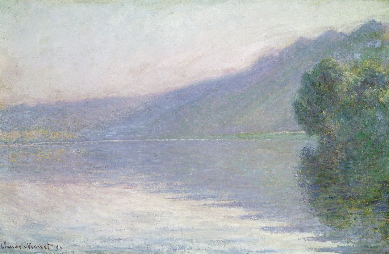 Seinen i Port-Villez, 1894 av Claude Monet