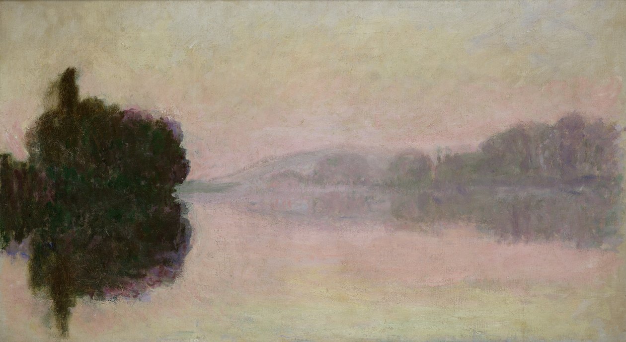 Seinen i Port-Villez, Evening Effect, 1894 av Claude Monet
